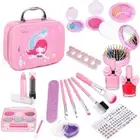 Pretend Girls Make Up Toys Washable Kids Make Up Bag Kit