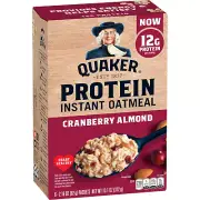 6-Pack Quaker, Instant Oatmeal, Cranberry Almond, Kosher, 2.18 Oz