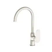 Amelie Sink Mixer Gooseneck Paddle Brushed Nickel BDO301306BN