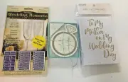Custom Bundle Rub And Etch Wedding Moments,Family Wedding Cards & Set 4 Coasters
