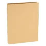 B5 Binder Cover, 9 Ring Kraft Paper Binder Hardcover for Notebook, Khaki