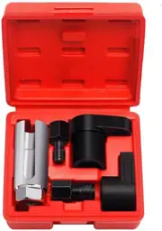 5pcs O2 Oxygen Sensor Socket Wrench Set - 3/8" & 1/2" Drive 7/8" (22mm) Sockets with Durable Red Case - Professional Oxygen Sensor Removal Tool Kit for Cars, Trucks & SUVs