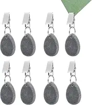 Table Cloth Weights - Stone Tablecloth Weights - Pendant Decoration with Metal Clip, Tablecloth Weights for Wedding & Picnic Supplies Puchen
