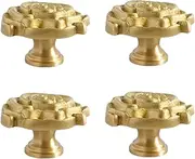 Cabinet Pulls Handles 4 Pack Dressing Table Rose Cabinet Copper Handle Shoe Cabinet Drawer Rose Wardrobe Cabinet Handle Single Hole