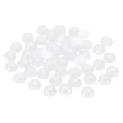 150Pcs Flatback Pearls Beads, 14mm Flatback Pearls, White
