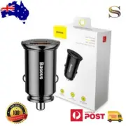 Baseus Circular Plastic A+C 30W PPS Car Charger-Black