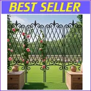 Versatile 4-Pack Metal Trellis for Ivy, Cucumbers, and More - No Assembly Needed