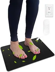 Grounding Mat Kit, 15ft Straight Cord, Use for Ground Foot Mats, Computer Mat, Sleep Mat, Pet,Soft & Conductive. Home Use. (23.6" x 13")