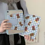 CHECK IPADPRO CASE新款IPAD CASE蘋果AIR6平板包10個帶筆槽IP9九旋轉MINI5磁性4電腦