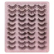 20 Pairs False Eyelashes Faux Mink Lashes Natural Look 5 Styles Mixed