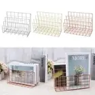 3 Compartments Magazine Organiser Shelf Home Decoration