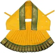 Navaratri Goddess MATA Rani Poshak, Maa Laxmi, Durga, Saraswati, Radha Shringar for Kalasha Puja 9 Inch Idol (Set of 4)