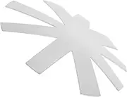 MUSISALY Stainless Steel French Tip Nail Templates Professional Manicure Art Stencils Versatile Nail Edge Shapes for French Manicure