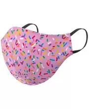 YOUTH Size GoGo Reusable Face Mask by Shedrain SPRINKLES Washable Pink