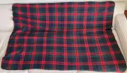 RM Auction Blanket Gull Wing Group Convention 5' x 4' Red & Black Plaid NEW