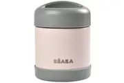Beaba: Stainless Steel Food Container - Dark Mist/Light Pink (300ml)