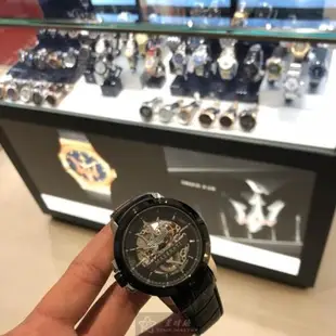 MASERATI手錶, 男女通用錶 46mm 銀黑圓形精鋼錶殼 黑色鏤空, 運動錶面款 R8821119007