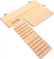 ORFOFE Hamster Playing Platform Bite Resistant Climbing Ladder for Pets Cage Landscape Decor Encourages Exercise Coordination Safe for Hamsters Animals