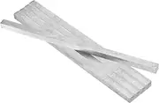 uxcell 5 Pcs Square Steel Key Stock, 1/2" x 1/2" x 12" Cold-Drawn 45# Steel Bars Precision Key Stock for Gearbox Coupling, Silver Tone