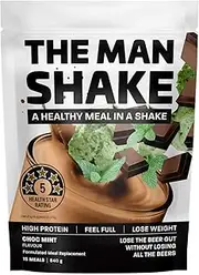 THE MAN SHAKE MEAL IN A SHAKE CHOC MINT FLAVOUR 840G