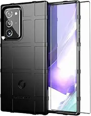 Asuwish Phone Case for Samsung Galaxy Note 20 Ultra 5G with Screen Protector Cover and Thin Hard Cell Accessories Protective Note20 Plus Notes 20Ultra Note20+ U + 20+ Twenty Not S20 Women Men Black