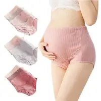 在飛比找Yahoo奇摩購物中心優惠-colorland【3條入】U型高腰孕婦內褲 可調節護肚孕婦