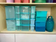 TUPPERWARE 19 IN 1 Green Turquoise Colour Smart Modular Set