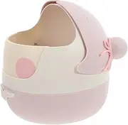 WEKAMOS Cute Cartoon Mini Trash Can with Lid Small Desk Waste Bin for Office Bathroom Kitchen Bedroom Space-Saving Garbage Container Easy to Clean Adorable Design for Spaces