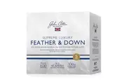 John Cotton Supreme Luxury 85% White Goose Down & Feather Quilt KING
