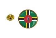 pins pin's flag national badge roundel circle dominica