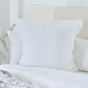 Waffle White European Pillowcase [MUSBWAFFEU24A]