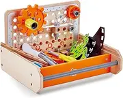 Hape Science Experiment Toolbox Junior Inventor Kids/Toddler Pretend Toy 4+