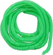 Aexit 8mm (Electrical equipment) Dia. Flexible Spiral Tube Cable Wire Wrap Computer Manage Cord Green 4 (66ry606qf687) Meters Length