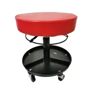 150kg Pneumatic Roller Seat Mechanic Rolling Stool with Round Tool Tray