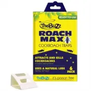 The Buzz Roach Max Cockroach Traps - 6 Pack x2 x3