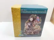 Classic Treasures Musical Farmyard Water Fountain New Open Box