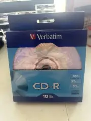 Verbatim CD-R Recordable 700MB 52X with Branded Surface 10 Pack