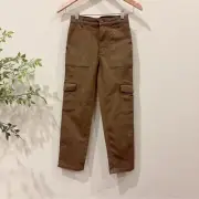 Jacadi Olive Green Cotton Cargo Pants NWT BOY Size 8A