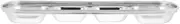 HEALSOPTHY Stainless Steel Korean Sauce Dish Elegant Four Compartment Dipping Plate for Soy Sauce Vinegar and and Stylish Restaurant Condiment Tray