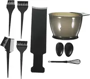 MERRYHAPY Professional Hair Kit Dye Brush Roller Bowl for Salon Touch-ups Random Style