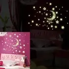 star moon glow in the dark luminous ceiling wall stickers kids bedroom decal _we