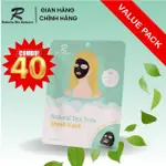 一套 40 片 ROBERTA BIO BALANCE 茶茶樹面膜滋養肌膚防止粉刺 25G 黑色面膜(40 片 X 25