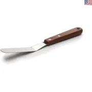 4.25-Inch Offset Icing Spatula with Wooden Handle - Professional Baking Tool