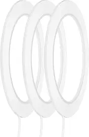 uxcell Whiteboard Tape 2mm Self Adhesive Graphic Chart Line Tape 66 Meters Grid Marking Stickers for Pinstripe Dry Erase Board Scrapbooking DIY Art Crafts, White, Pack of 3