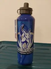 North Melbourne Kangaroos AFL Metal Drink Water Bottle - Jersey Football