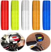 75 Pcs Reflective Stickers, Reflective Tape Outdoor Waterproof, High Visibility Reflective Tape, Reflector Tape Waterproof Reflective Stickers, Safety Reflective Tape, 5 Colors, 3.15" X 1.18"