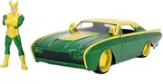 Jada 1:24 Scale 1963 Ford Thunderbird Model with Loki Figure