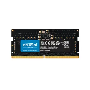 【代碼 MOM100 折$100】Micron Crucial 美光 DDR5 4800 8G 筆記型記憶體(CT8G48C40S5)★(7-11滿299免運)