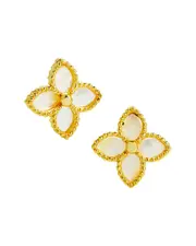 Savvy Cie 18K Over Silver 15mm Studs