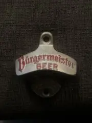 Burgermeister Beer Old Vintage Starr X Stationary Bottle Opener NOS Original Box